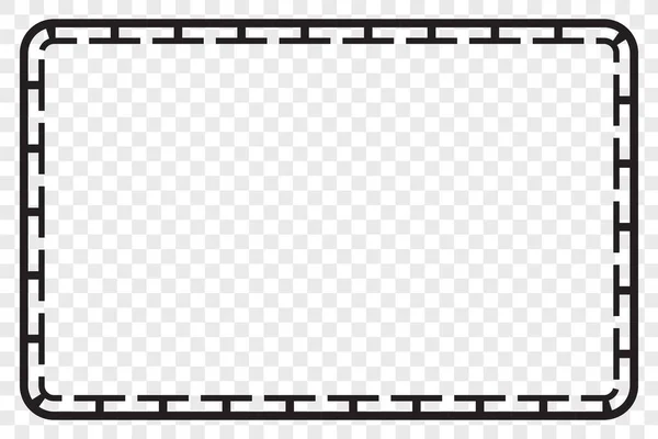 Simple Vector Black Rectangle Frame Für Zertifikat Plakat Fat Cai — Stockvektor