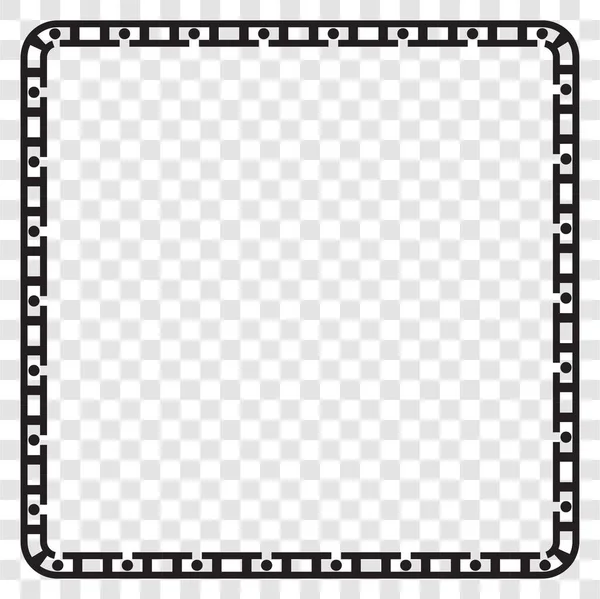 Simple Vector Black Square Frame Für Zertifikat Plakat Fat Cai — Stockvektor