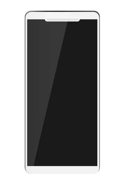 Einfache Flache Farbe Leuchtender Vektor Modernes Modell Smartphone — Stockvektor