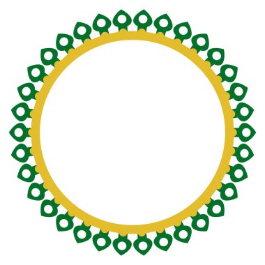 Vektörsüz Çember Dekorasyonu Geleneksel Betawi Evi, Eski Jakarta, Endonezya