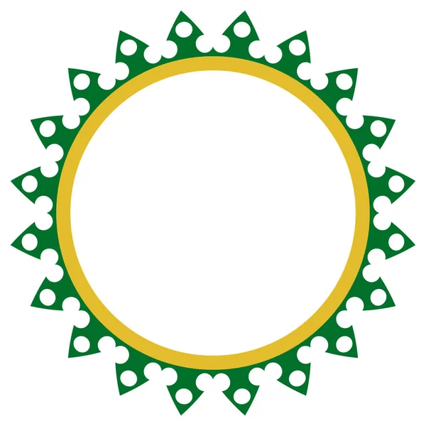 テンプレート Betawi Ornament Circle 08A — ストックベクタ