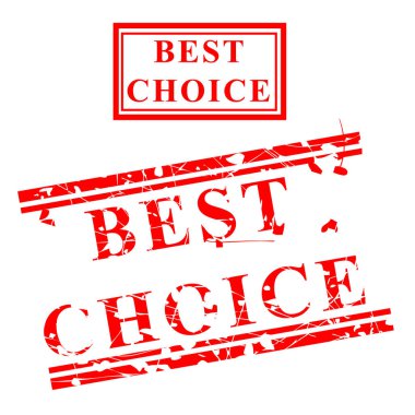 En iyi seçim, 2 stil Kırmızı Kauçuk Damgası