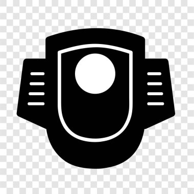 Basit Vektör, Siluet Simgesi Dolap, umumi tuvalet, şeffaf efekt arka planı