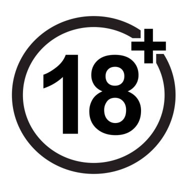 Yasak levha, 18 yaşından küçüklere izin yok.