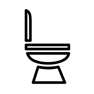 Basit Vektör, Ana Simge Stye dolabı, umumi tuvalet, beyaz arkaplan