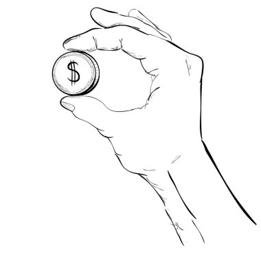 El Verme veya Tutma Doları skeci