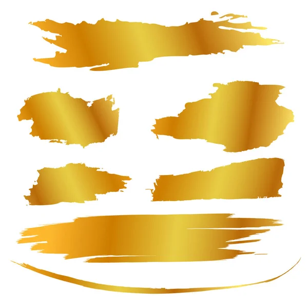 Vector Varian Golden Splash Splat Streak Pour Votre Placement Texte — Image vectorielle