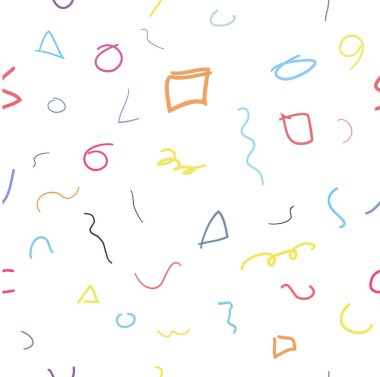 öge tasarımınız için renkli düz kurdele ve rozet