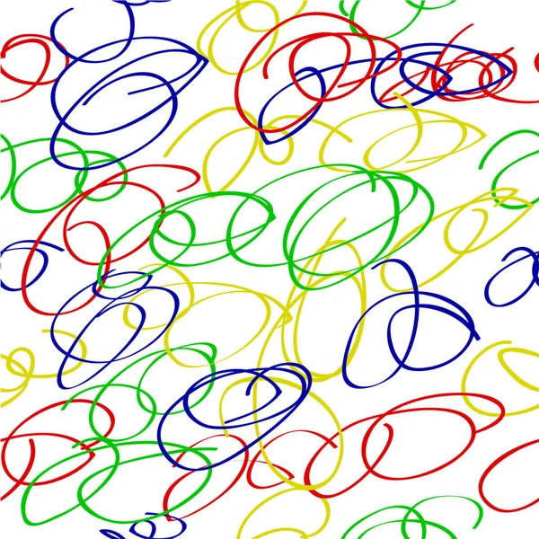 Seamless Pattern Abstact Spiral Colorfulscribble Για Φόντο Χαρτί Περιτύλιγμα Πανό — Διανυσματικό Αρχείο
