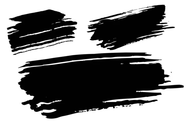 Векторний Малюнок Рук Ескіз Три Чорні Великі Позначки Потокової Ноти — стоковий вектор