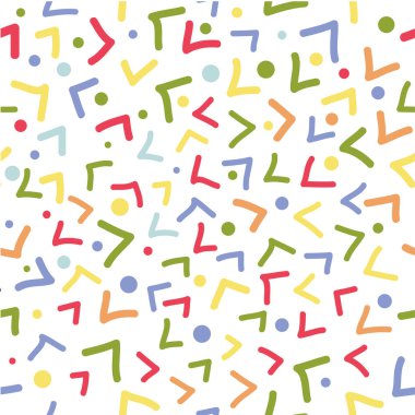 Basit Doodle Vektör Desensiz Desensiz Kare ve arkaplan, pankart vs. için nokta