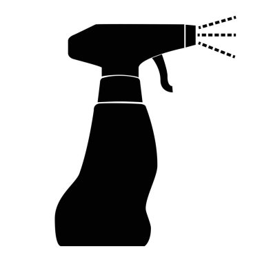 Siluet Basit Vektör Simgesi, Sprey Şişe