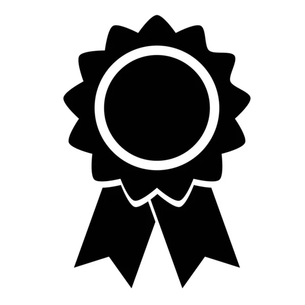 Вектор Простий Чорний Білий Ікон Сертифікований — стоковий вектор