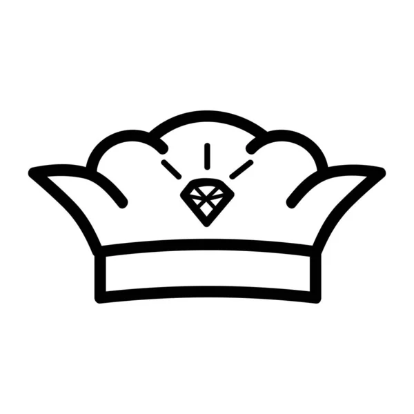 Simple Vector Icon Outline Style Crown Part Logo Other Related — стоковый вектор