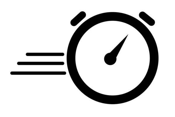Illustration Vectorielle Pour Durée Échéance Date Limite Traitement Rapide Icône — Image vectorielle