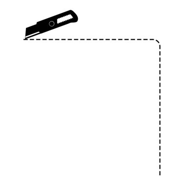 Vektör Tabelası Kesici ile, Kare Şeklinin Yarısı