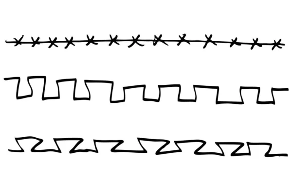 简单矢量锐波和螺旋线为您的元素设计 — 图库矢量图片