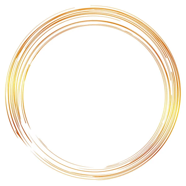 Vektör El, beyaz üzerine izole edilmiş element tasarımınız için Çoklu Kara Etraf pazarından Skeç Altın Çember Çerçevesi Çiz