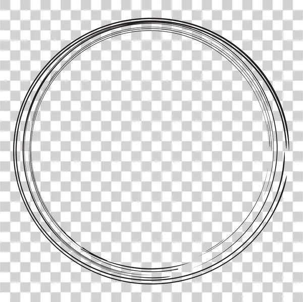 Векторный Рисунок Рисунок Circle Multiple Black Дизайна Элемента Прозрачный Фон — стоковый вектор