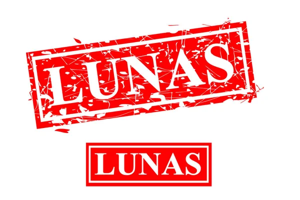 Vector Rubber Stamp Lunas Endonezya Dili Ödenmiş — Stok Vektör