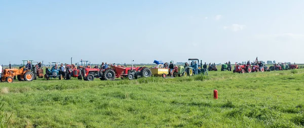 Katwoude Países Bajos 2018 Second Oltimer Tractor Tour Katwoude Waterland — Foto de Stock