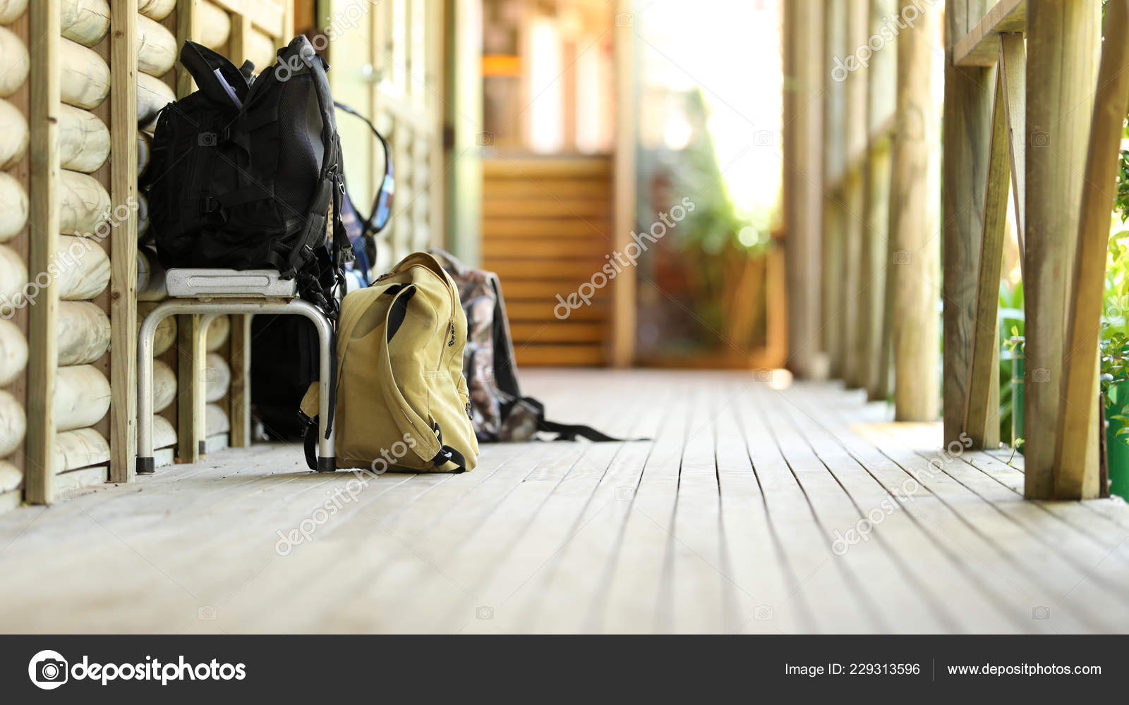 Isolated Student School Bags Back Packs Duffle Bags High School