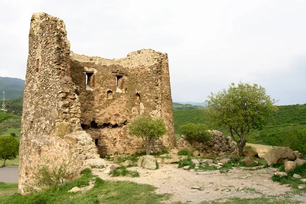 Manastır kompleksi Jvari kulelerinin kalıntıları. Mtskheta, Gürcistan — Stok fotoğraf