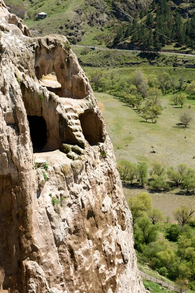 Vardzia-barlang kolostor komplex Dél-Georgia, Javakhetia — Stock Fotó