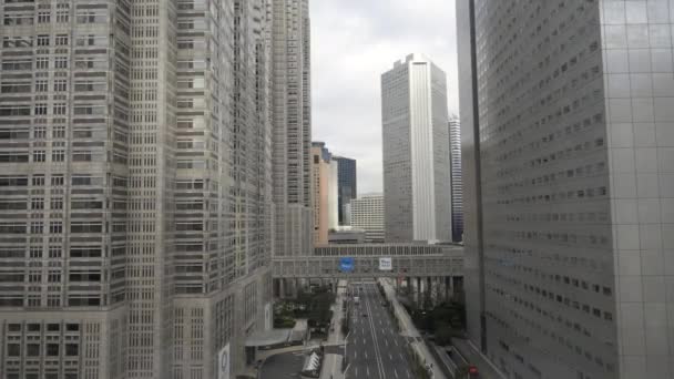 Tokio Japón Marzo 2018 Caducidad Del Distrito Financiero Empresarial Shinjuku — Vídeo de stock