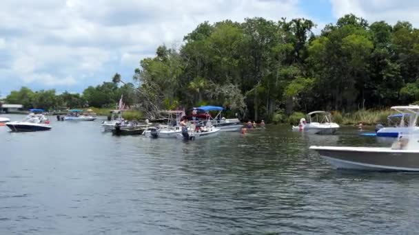 Crystal Rover Florida Abd Temmuz 2018 Amerikan Halkının Yerel Nehir — Stok video