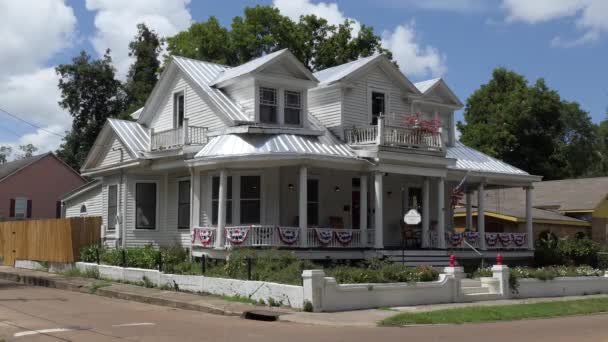 Natchez Mississippi Usa Červenec 2018 Whitmore Dům Natchez Mississippi Spojené — Stock video