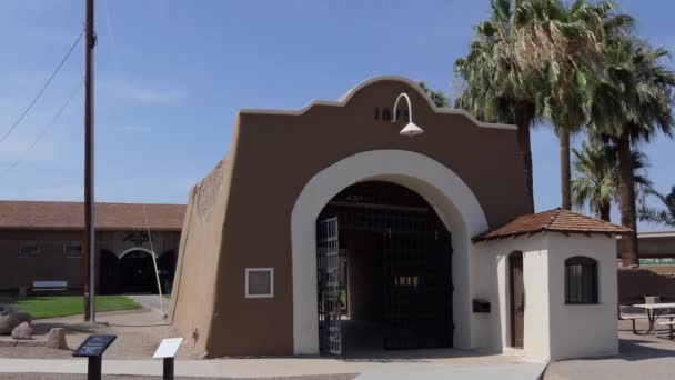 Yuma Arizona Usa Juli 2018 Yuma Territorial Prison State Historiska — Stockvideo