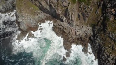 Finisterre İspanya Facho Dağı Havadan Görünümü