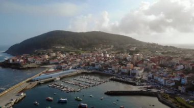 Finisterre veya Fisterra Town End Eski Dünya