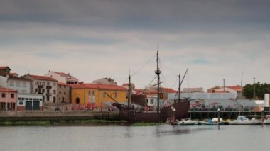 Portekiz Ve Antik Carrack yılında Vila Do Conde
