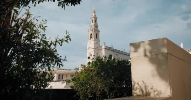 Het heiligdom van Fatima in Portugal — Stockvideo