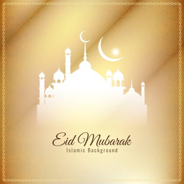 Soyut şık Eid Mubarak arka plan tasarım