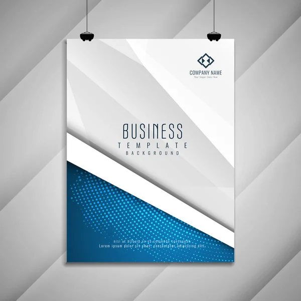 Abstrato Design Modelo Brochura Negócios Elegante — Vetor de Stock