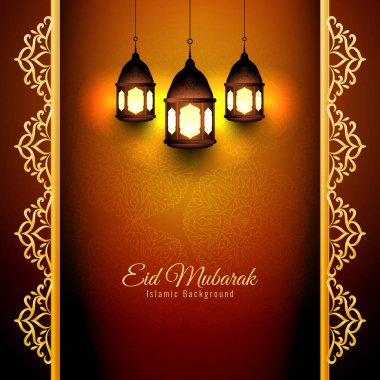 Soyut Eid Mubarak arka plan tasarım