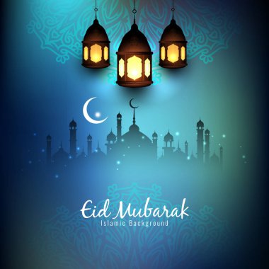 Eid Mubarak İslam dini arka plan
