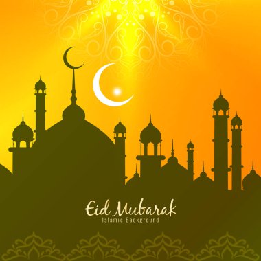 Soyut Eid Mubarak arka plan tebrik şık