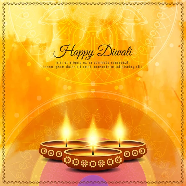 Аннотация Happy Diwali Background — стоковый вектор