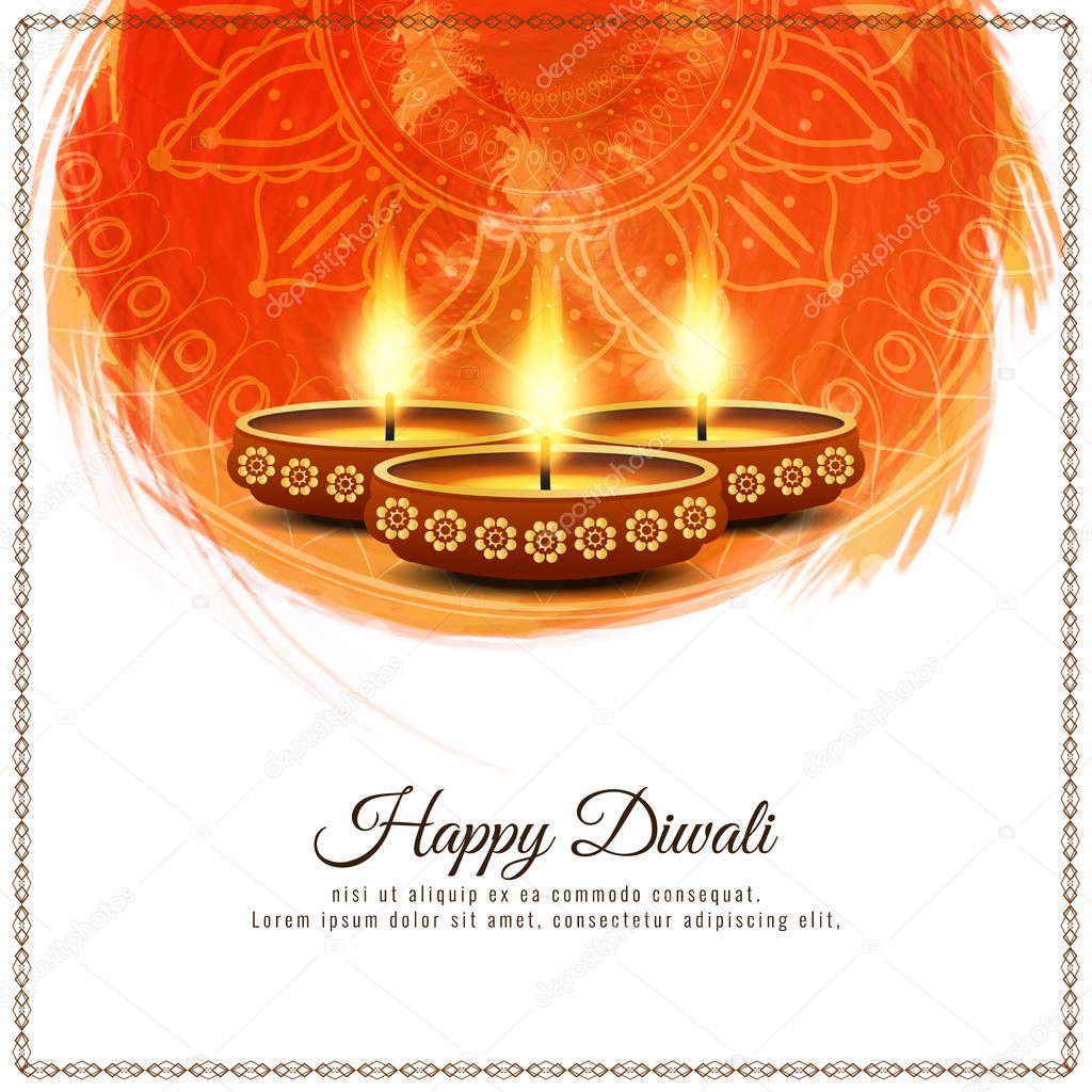Abstract Happy Diwali background