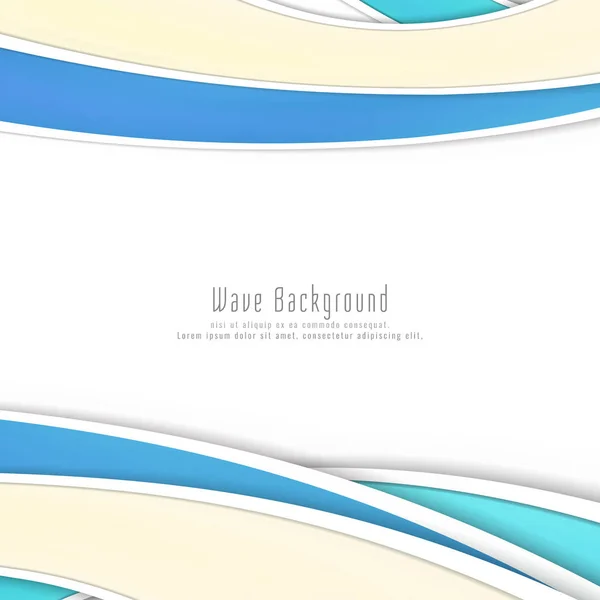 Abstracto Colorido Onda Elegante Fondo — Vector de stock