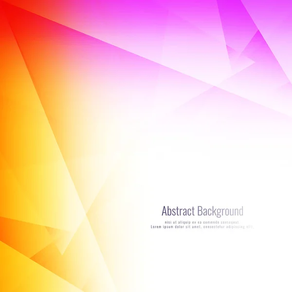 Abstrait Fond Polygonal Coloré — Image vectorielle