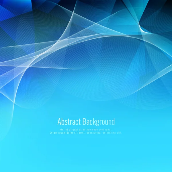 Résumé Fond Polygonal Ondulé Bleu — Image vectorielle
