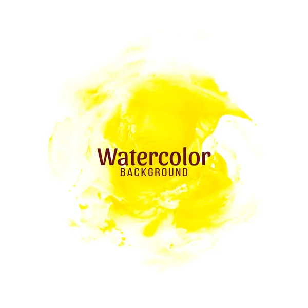 Abstrait Jaune Aquarelle Fond Conception — Image vectorielle