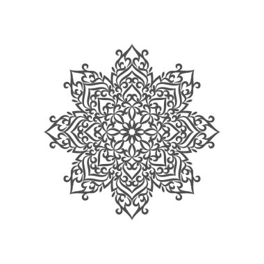 Soyut zarif dekoratif mandala tasarlamak vektör