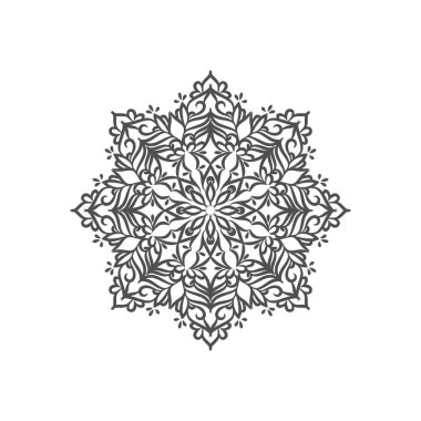 Soyut şık mandala tasarım