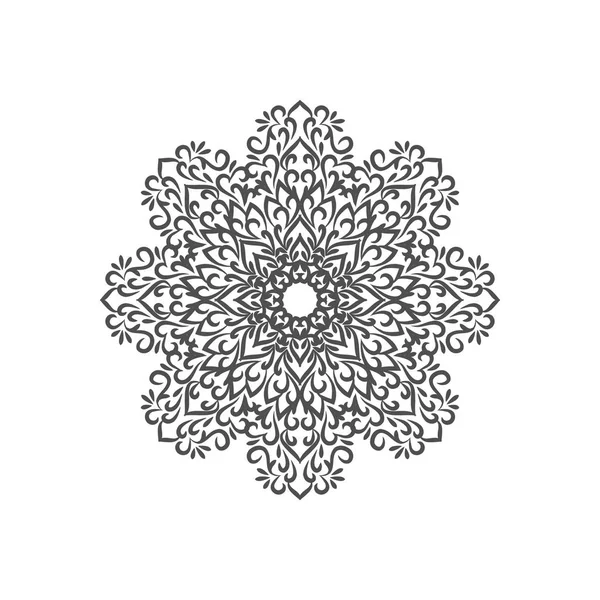 Design Abstract Frumos Mandala Fundal Alb — Vector de stoc